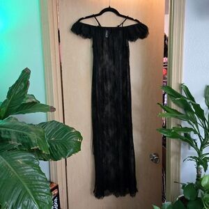 Elegant Black Lace Dress